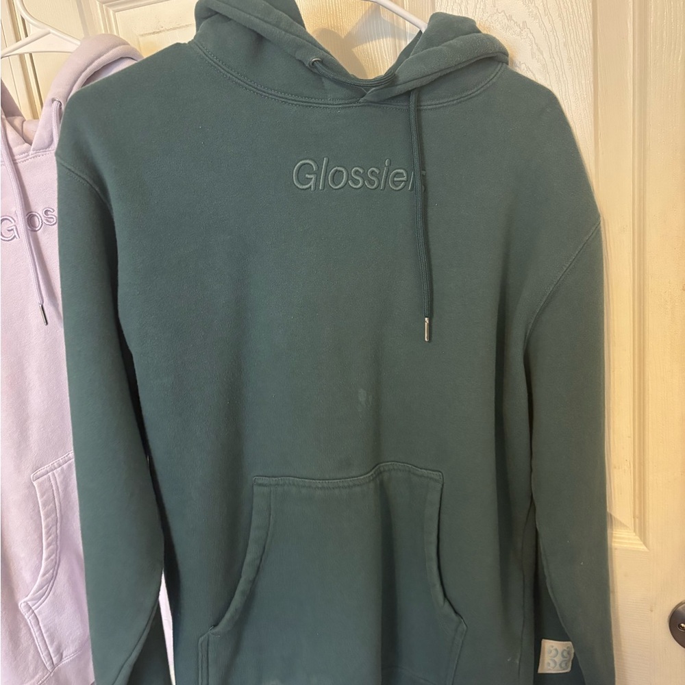 Glossier Forest Green Hoodie Sweater